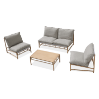 Zestaw ogrodowy MAKANI CAFFE Grey/Beige - Bjørkka