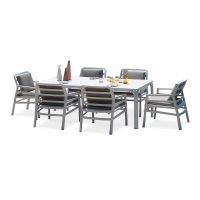 Zestaw ogrodowy Nardi ARIA/ALLORO 6+1 Bianco