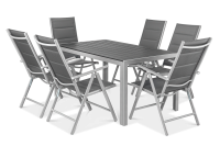 Zestaw ogrodowy SYDNEY Silver / Dark Grey