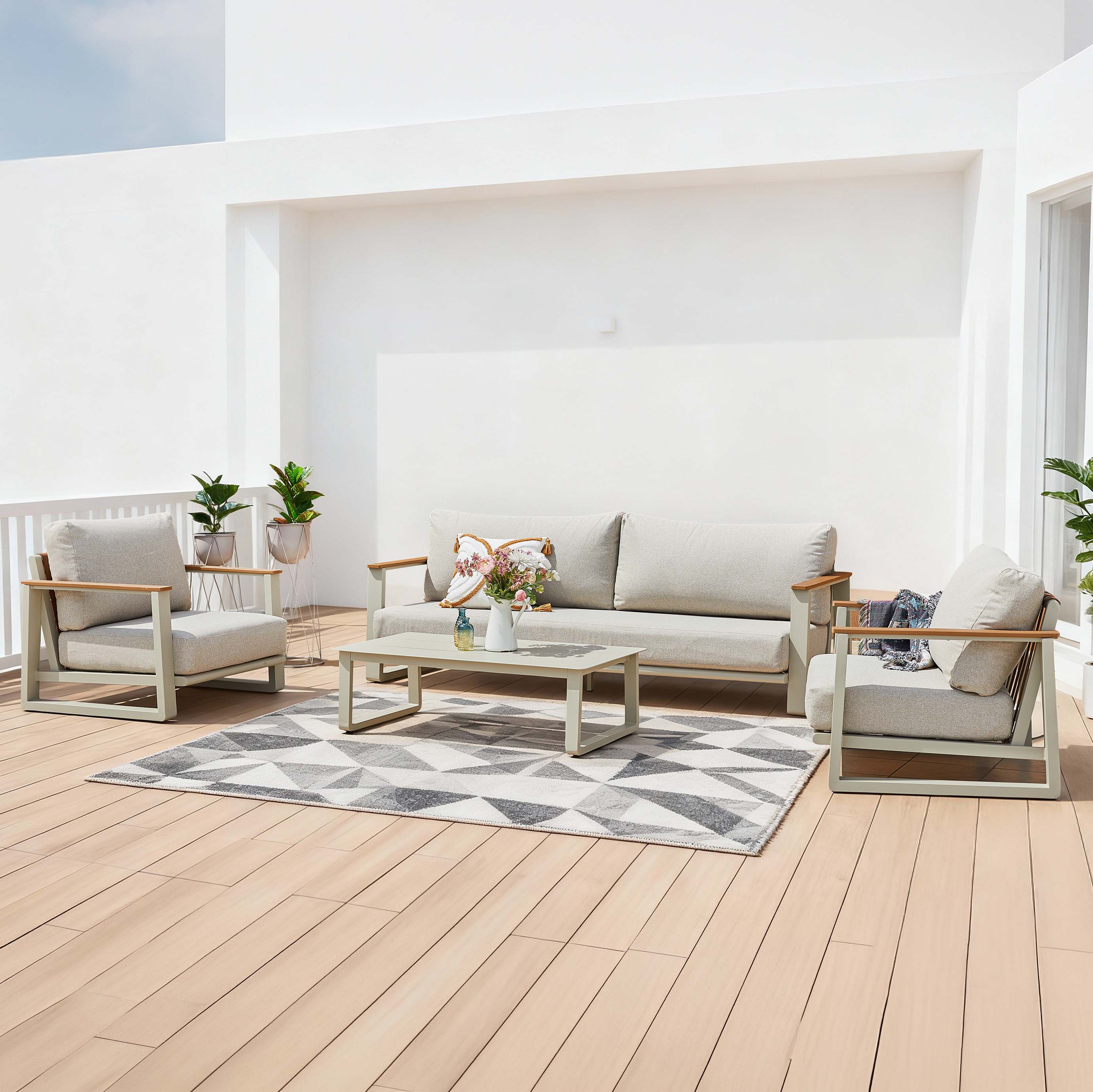 Zestaw ogrodowy TENERIFE CAFFE Beige - FURRORE