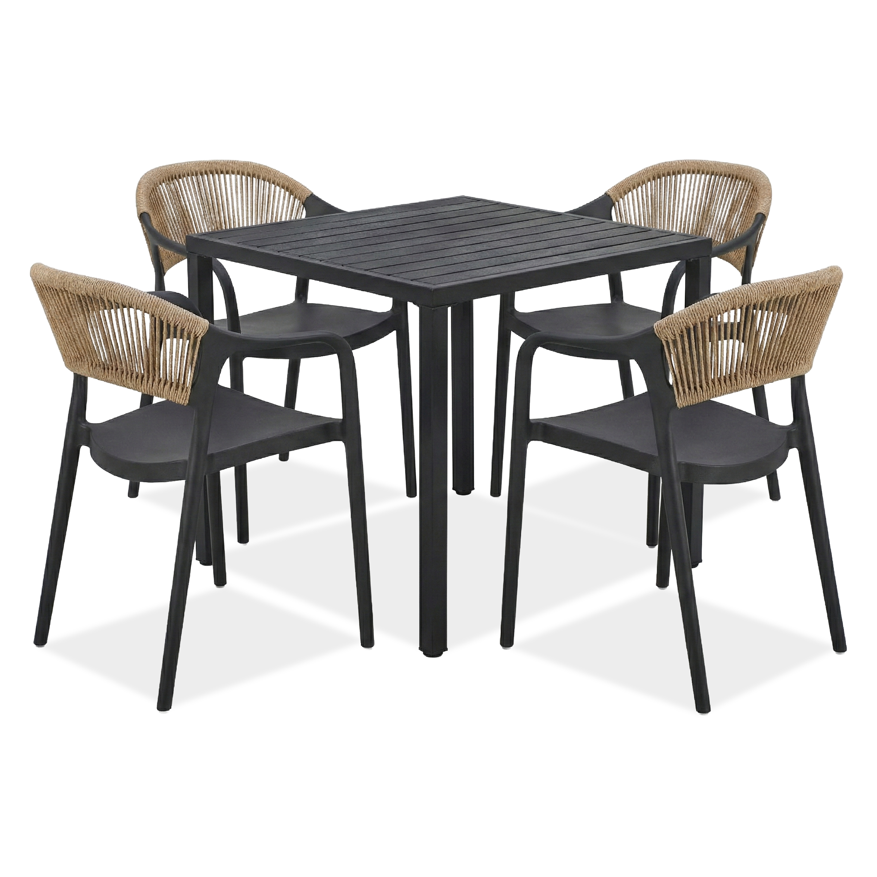 Zestaw tarasowy TESSA/BRIS Black Beige – Bjørkka