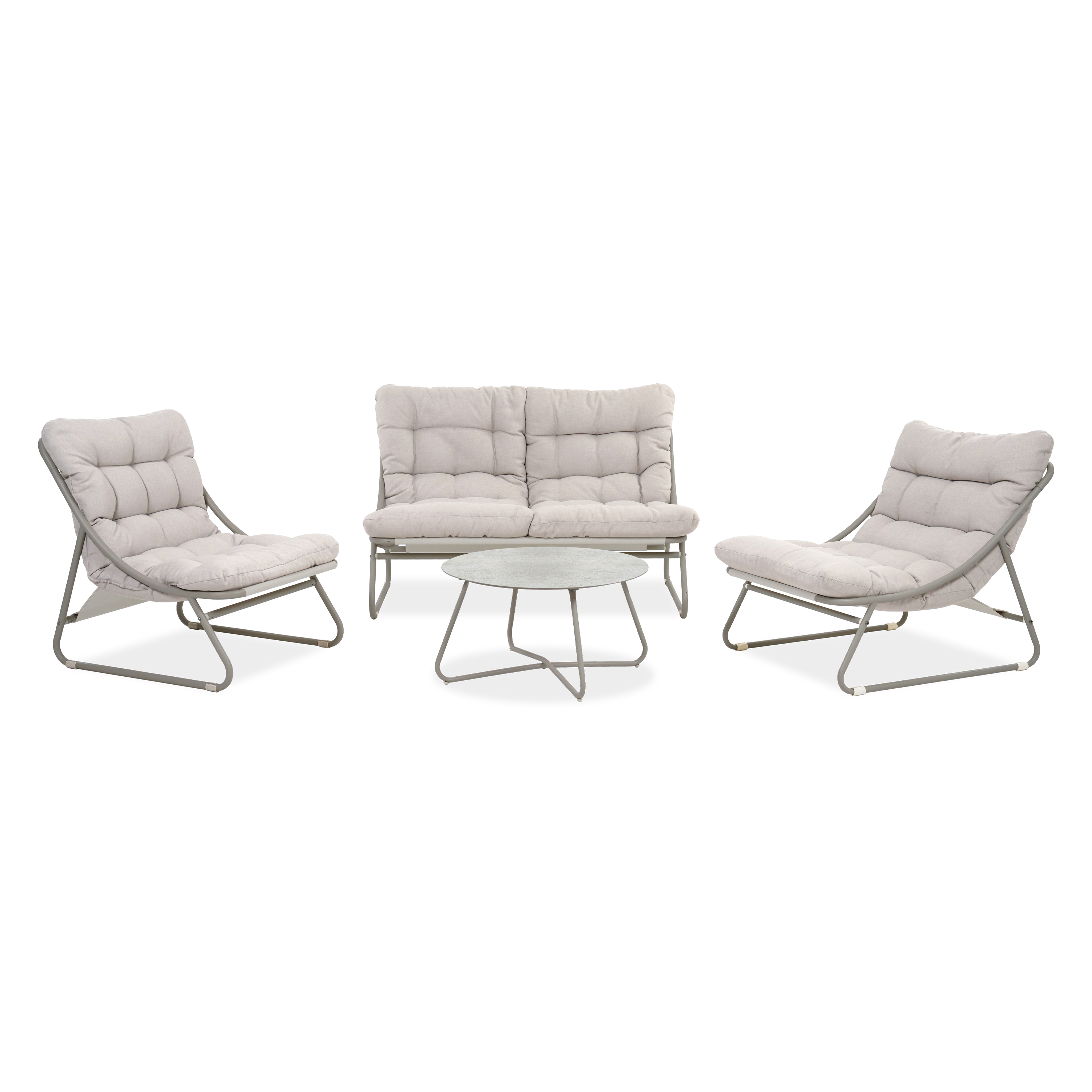 Zestaw ogrodowy VISTA CAFFE Grey/ Beige - Bjørkka