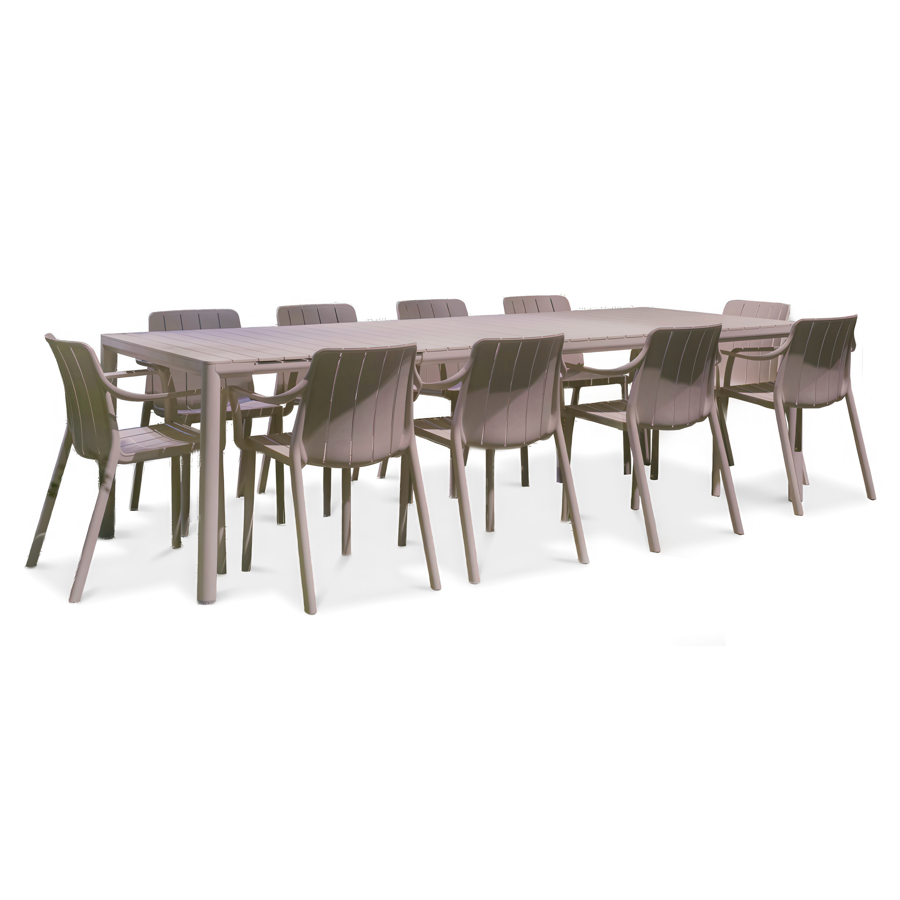 Zestaw tarasowy Nardi TIBERINA/TEVERE 10+1 z rozkładanym stołem 210-275 cm, Tortora miniatura
