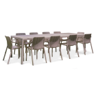 Zestaw tarasowy Nardi TIBERINA/TEVERE 10+1 z rozkładanym stołem 210-275 cm, Tortora miniatura