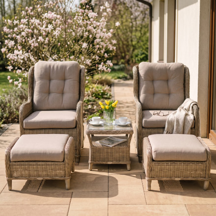 Zestaw wypoczynkowy SIENNA DUO PREMIUM Brown — aranżacja