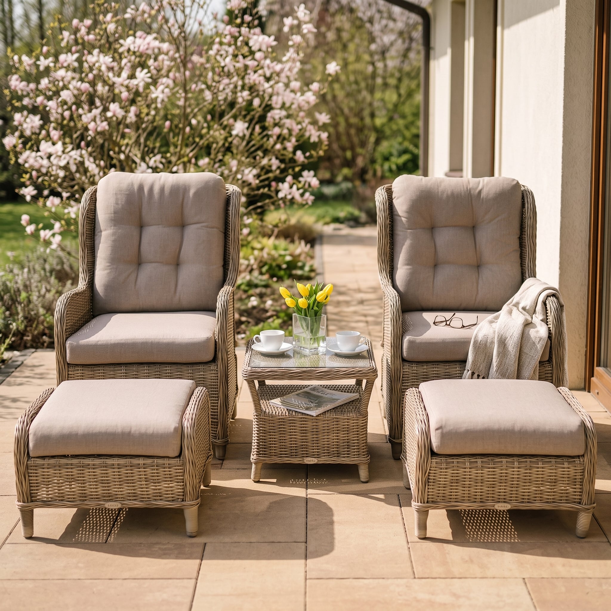 Zestaw wypoczynkowy SIENNA DUO PREMIUM Brown — aranżacja
