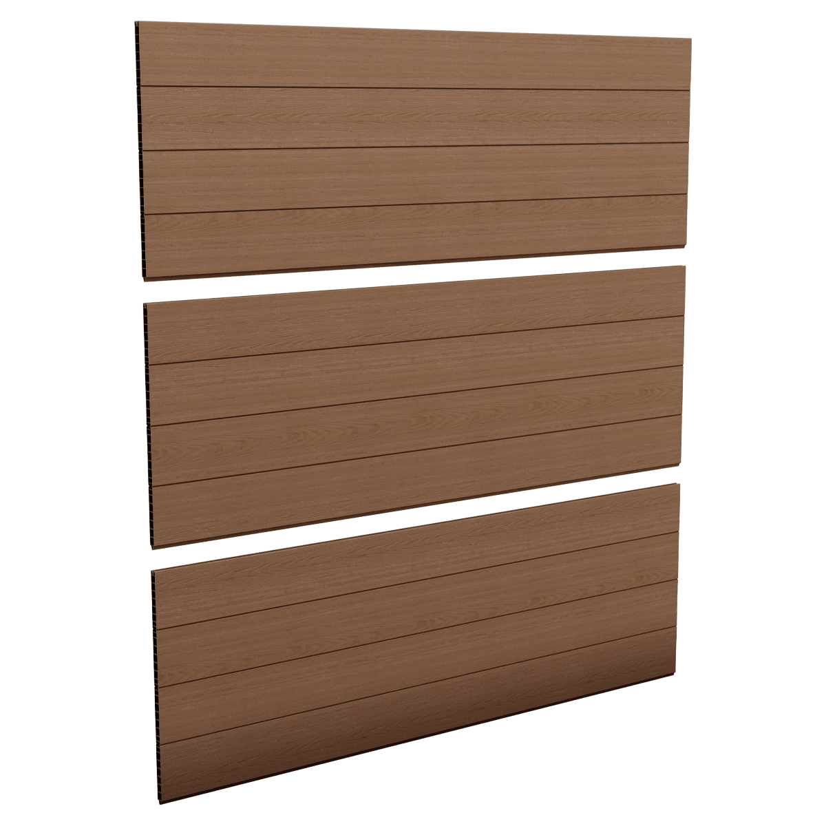 Zestaw 3 brązowych paneli ogrodzeniowych - Keter miniatura