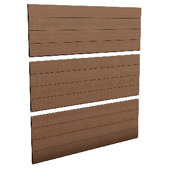 Zestaw 3 brązowych paneli ogrodzeniowych - Keter miniatura