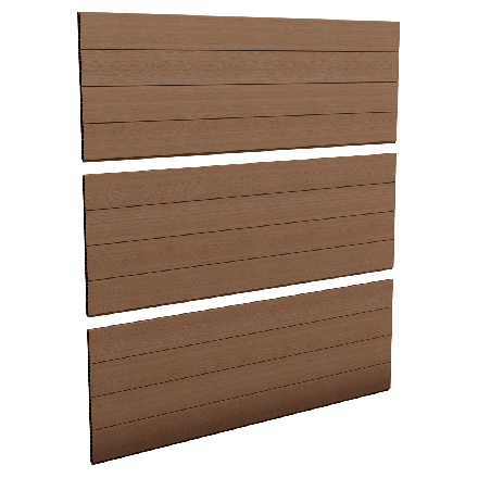 Zestaw 3 brązowych paneli ogrodzeniowych - Keter miniatura