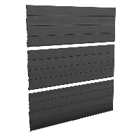 Zestaw 3 szarych paneli ogrodzeniowych - Keter