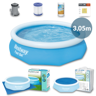 Zestaw basenowy SplashFusion, 7 elementów, 3.05mx76cm - BESTWAY