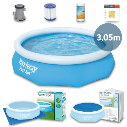 Zestaw basenowy SplashFusion, 7 elementów, 3.05mx76cm - BESTWAY