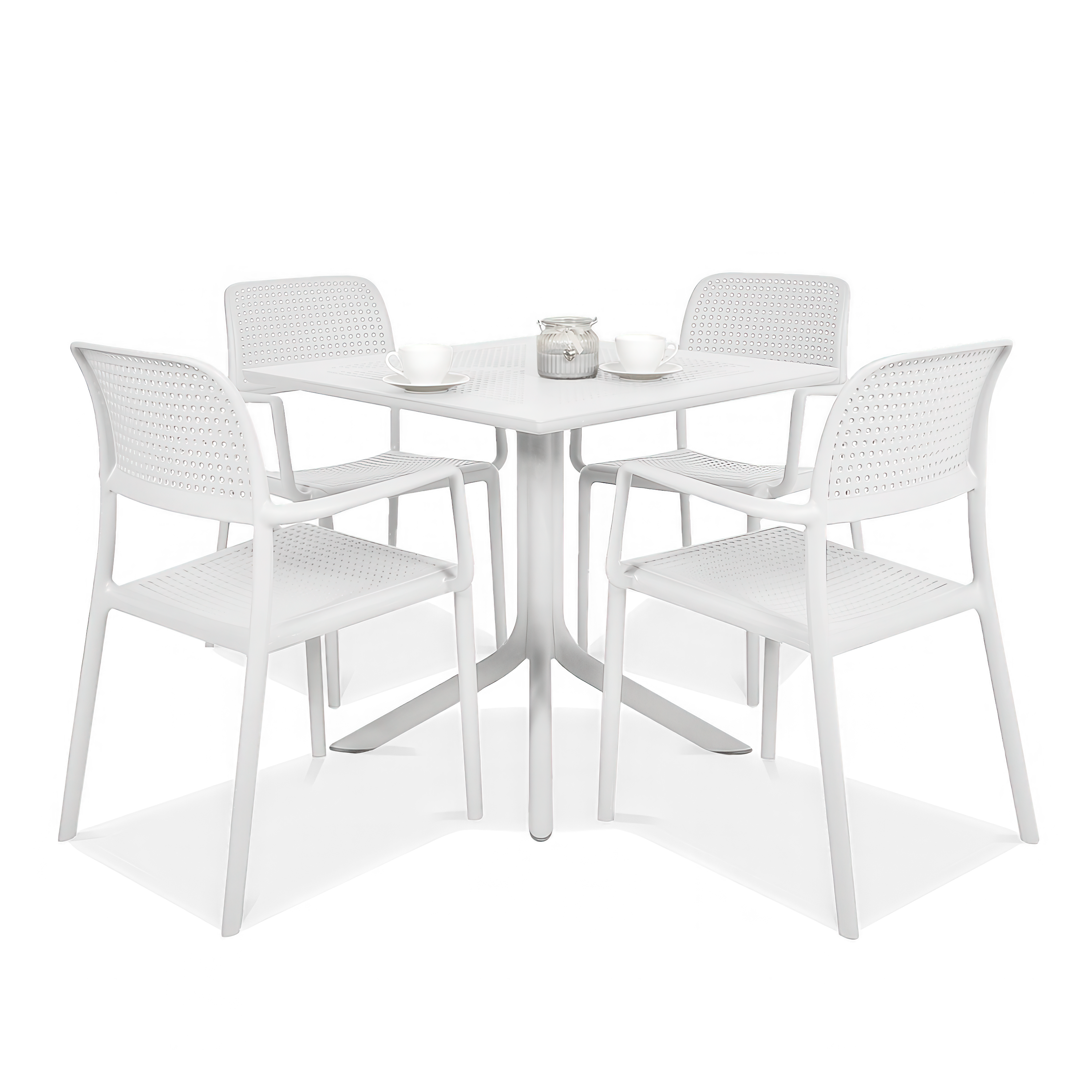 Zestaw mebli Nardi BORA/CLIP 4+1 Bianco