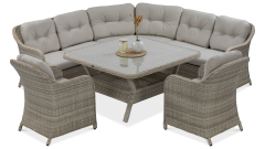 zestaw meblowy z technorattanu savona w kolorze beige od focus garden