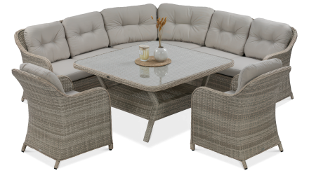 zestaw meblowy z technorattanu savona w kolorze beige od focus garden