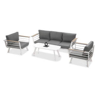 Zestaw ogrodowy ASPEN CAFFE White - Furrore