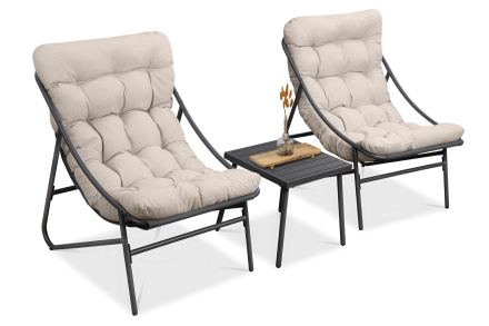 Zestaw mebli balkonowych Casper 2+1 Nature