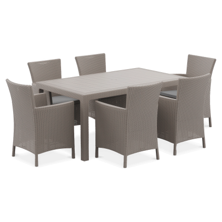 Zestaw ogrodowy IOWA/MELODY 6+1 Cappucino - KETER