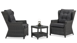 Zestaw wypoczynkowy TRIVENTO DUO DARK GREY