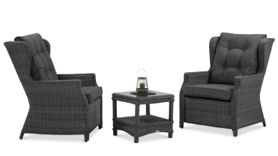 Zestaw wypoczynkowy TRIVENTO DUO DARK GREY