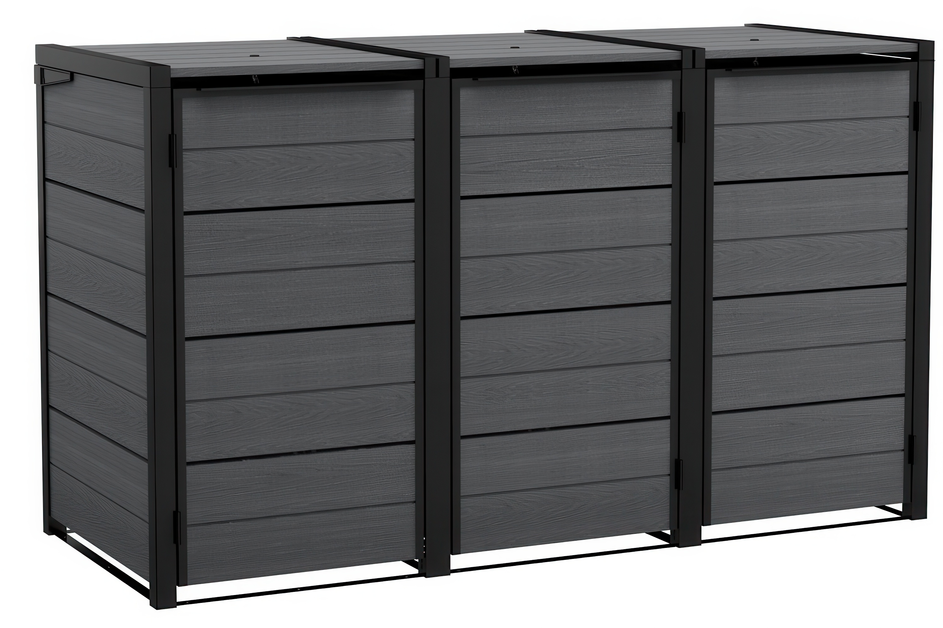 Zestaw: zabudowa na kosze na śmieci oraz wkład rozszerzający Hide Away 3 x 240L Keter