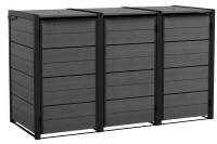 Zabudowa na kosze na śmieci oraz wkład rozszerzający Hide Away 3 x 240L Keter