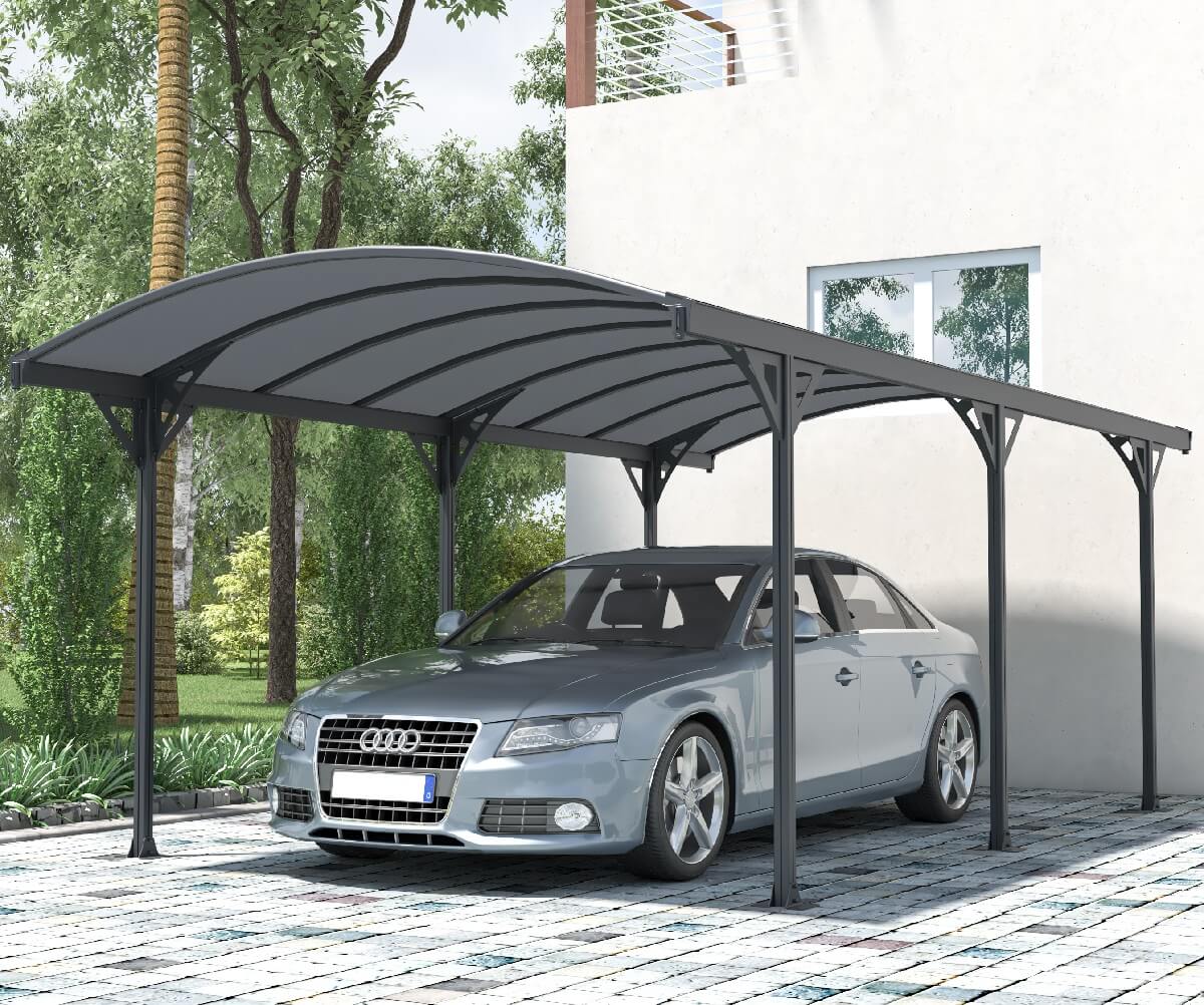 Wiata garażowa NEVADA 5,8x3m Cold Grey - HARDMAISTER