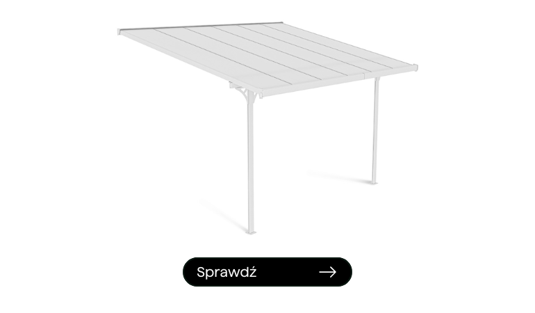 biała wiata tarasowa packshot