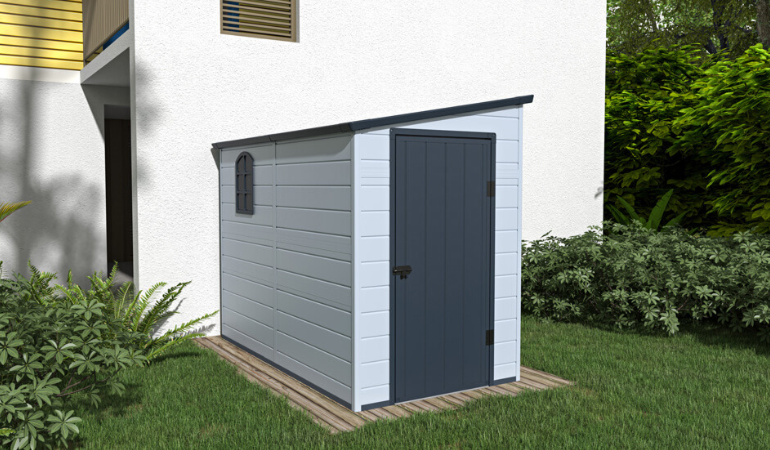 Domek gospodarczy BOSTON 143x248 Light Grey - Hardmaister