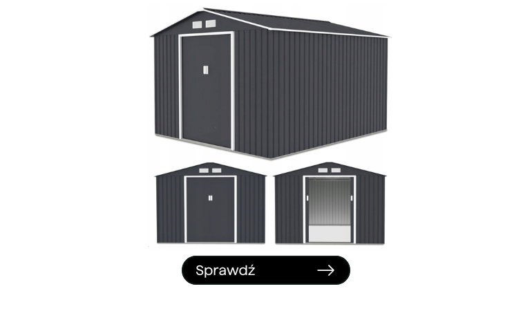 Domek na narzędzia HUDSON 277x191cm Cold Grey - Hardmaister