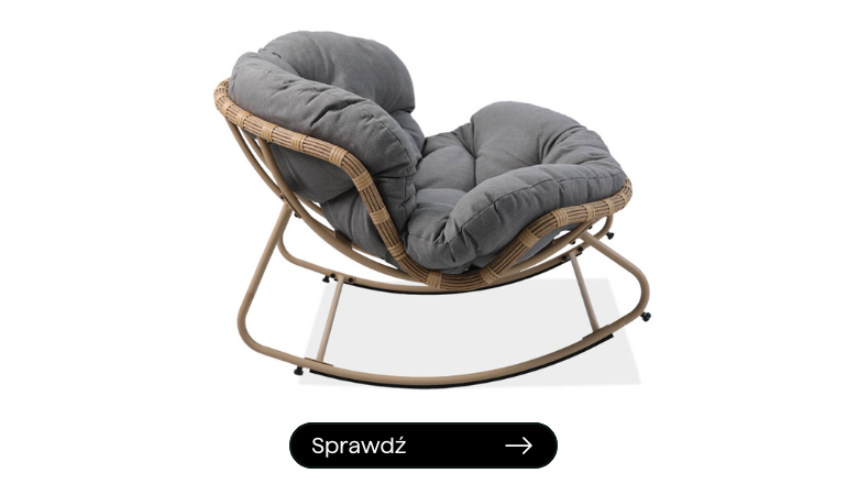 Fotel bujany RODOS Natural/Grey - Focus Garden