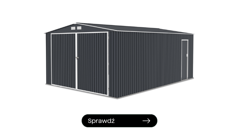 blaszany garaż samochowody w kolorze cold grey 