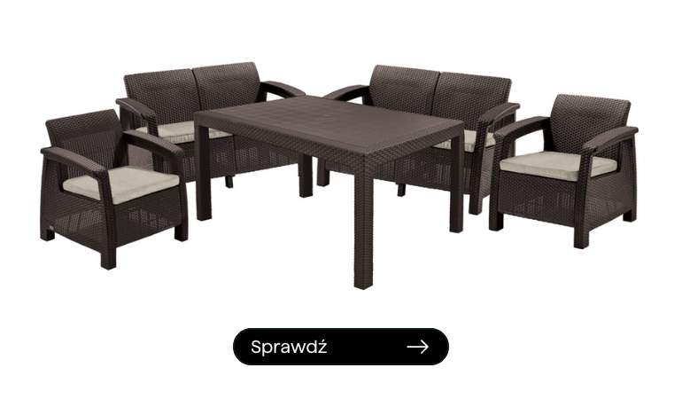 Meble ogrodowe CORFU FIESTA II Brown