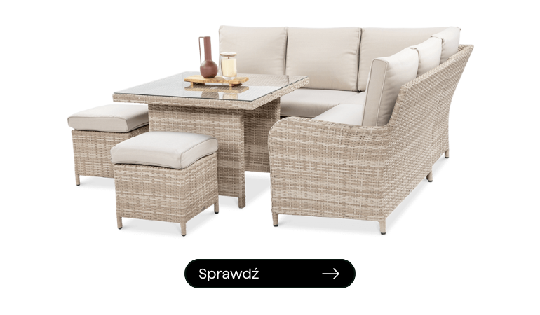 Narożnik technorattan VENTURA Beige