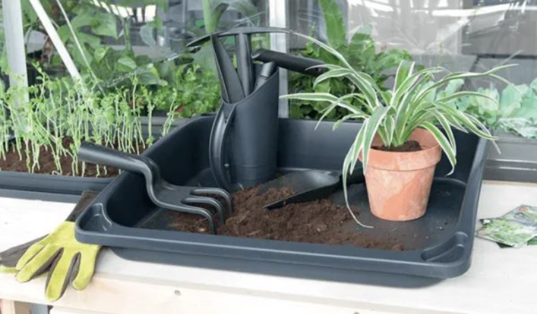 Narzędzia ogrodowe Respana Gardening Tools Set, czarne - PROSPERPLAST