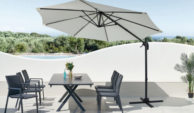 Parasol z masztem bocznym HAVANA 3m Beige - Focus Garden