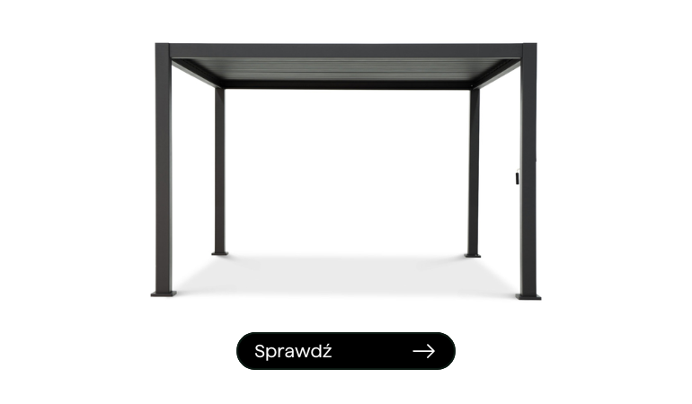 Pergola ogrodowa aluminiowa Premium Anthracite 3x4 - Gutroof