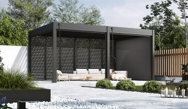 Pergola tarasowa DELUXE 3,6x5,3 Anthracite - Gutroof