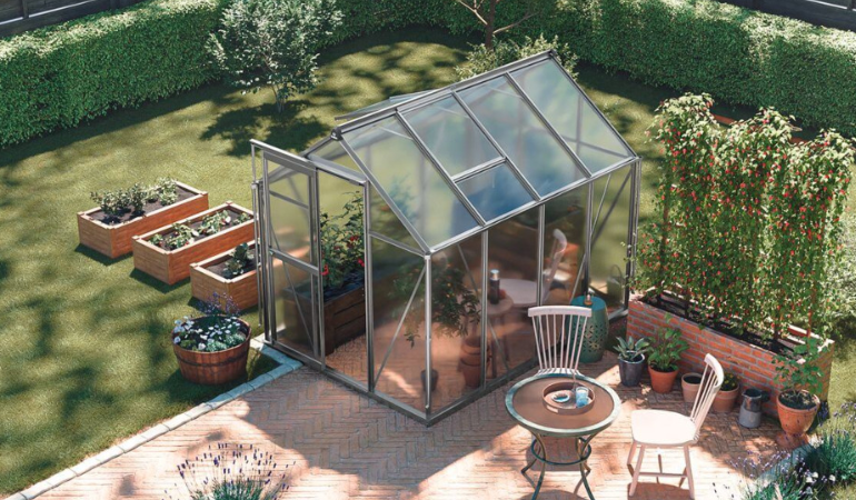 Szklarnia ogrodowa HUMIDA 183x245 Silver - CULTIVO