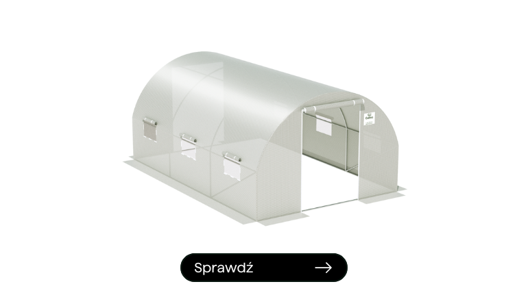 Tunel PODW&Oacute;JNE Drzwi 3x4,5x2 - 13,5m2 Biały