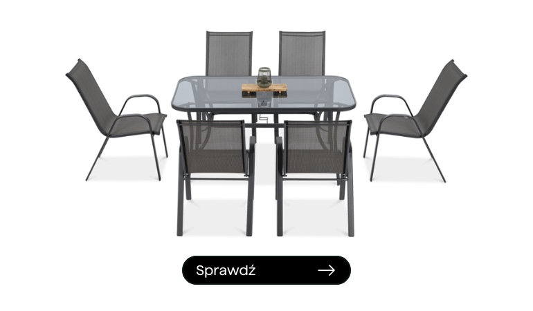 Zestaw mebli ogrodowych BOLOGNA 150/6 Light Grey