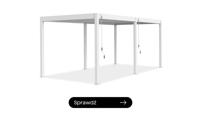 Pergola ogrodowa ELEGANCE 3x6 White - Gutroof