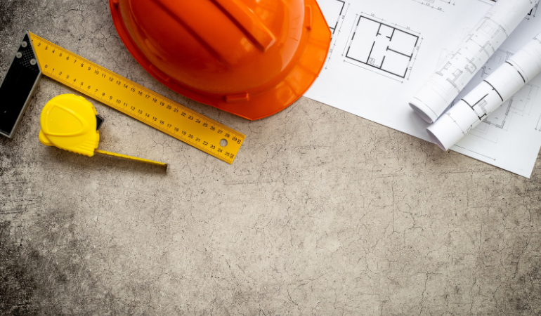 taras betonowy plan budowy 