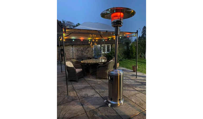 ogrzewacz gazowy ze stali nierdzewnej 