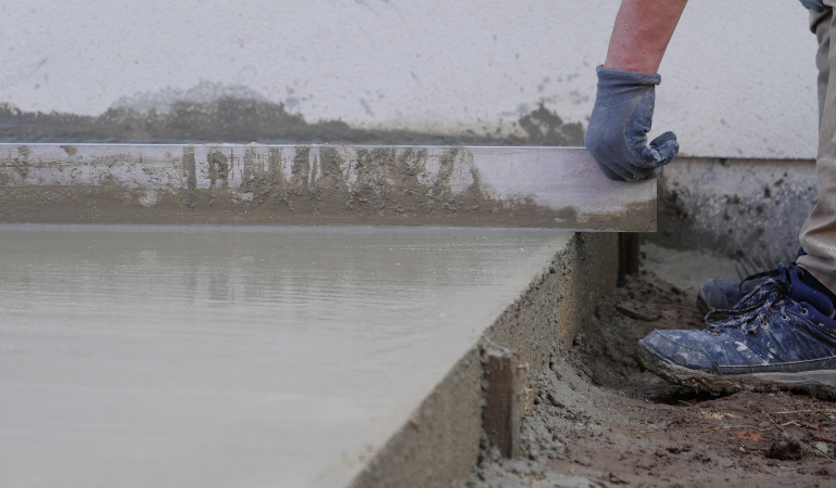 wylewka betonu na tarasie 