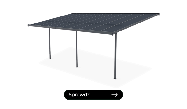 Wiata tarasowa ATLANTA 6x3m Cold Grey - HARDMAISTER