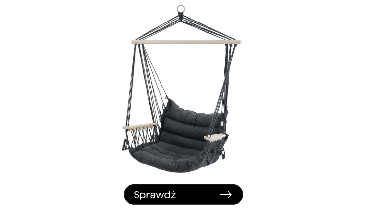 Fotel wiszący ogrodowy BARBADOS Dark Grey - Focus Garden