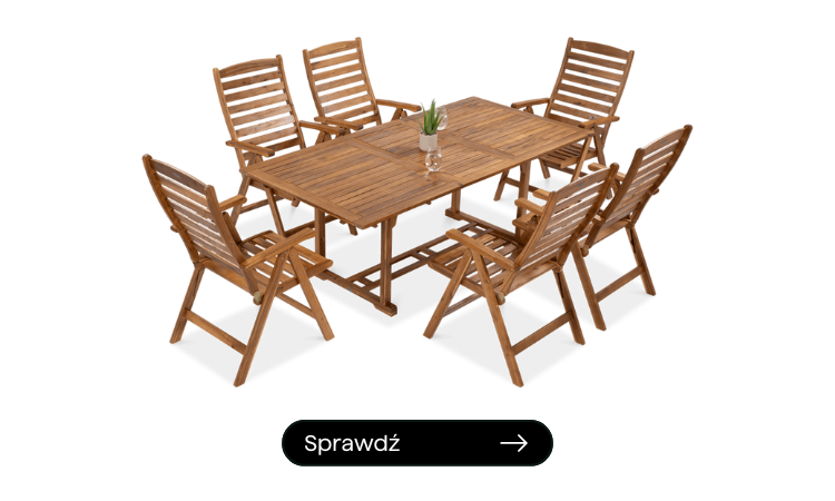 drewaniane meble akacjowe do ogrodu 