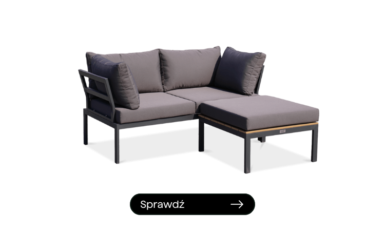 antracytowy narożnik na balkon 