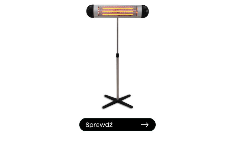 Promiennik podczerwieni stojący AVIOR Silver